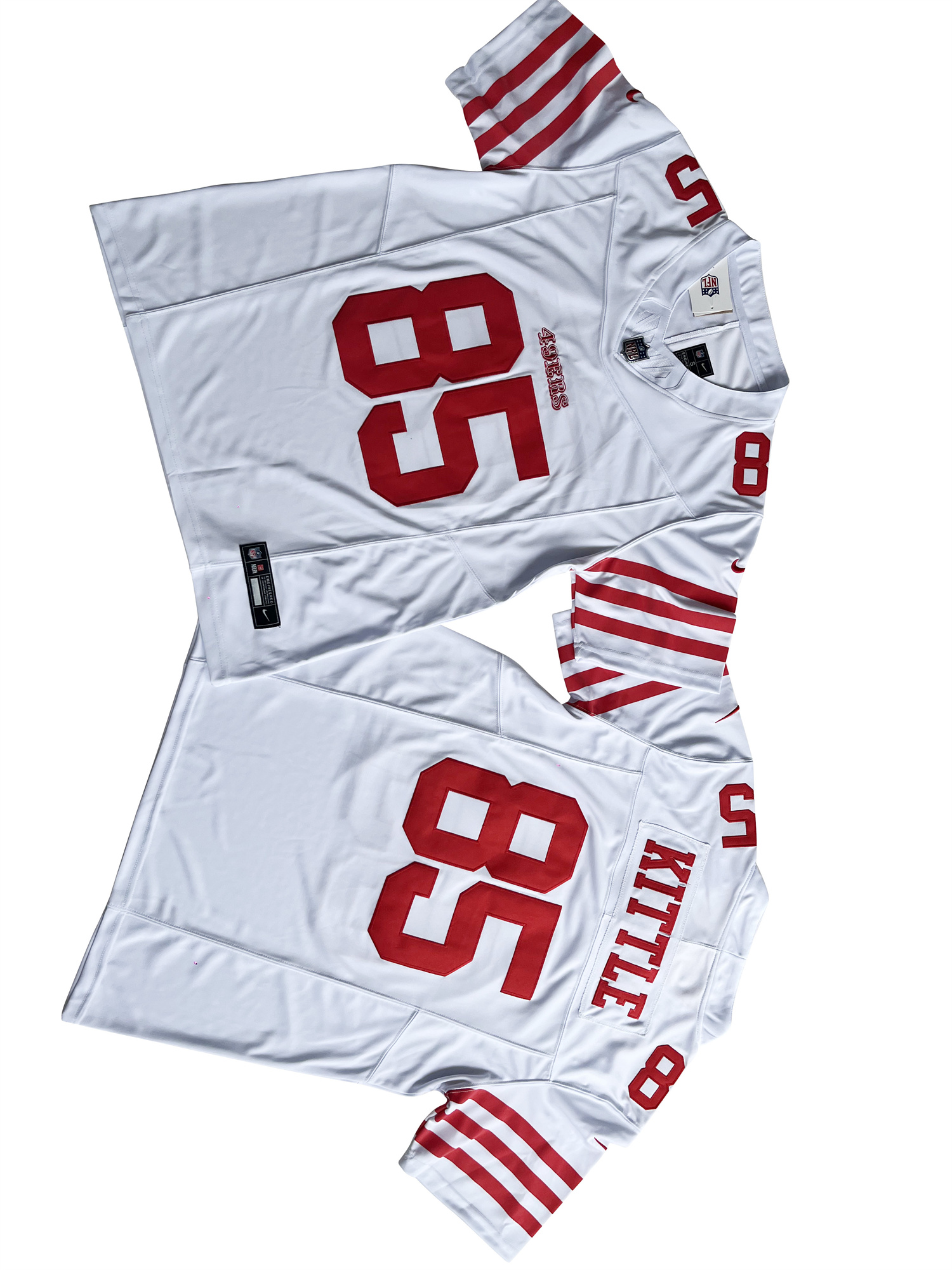 2023 NFL Men San Francisco 49ers #85 George Kittle Nike Vapor F.U.S.E. Limited Jersey->san francisco 49ers->NFL Jersey